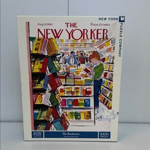 New York Puzzle Company The Bookstore 1000 piece jigsaw puzzle